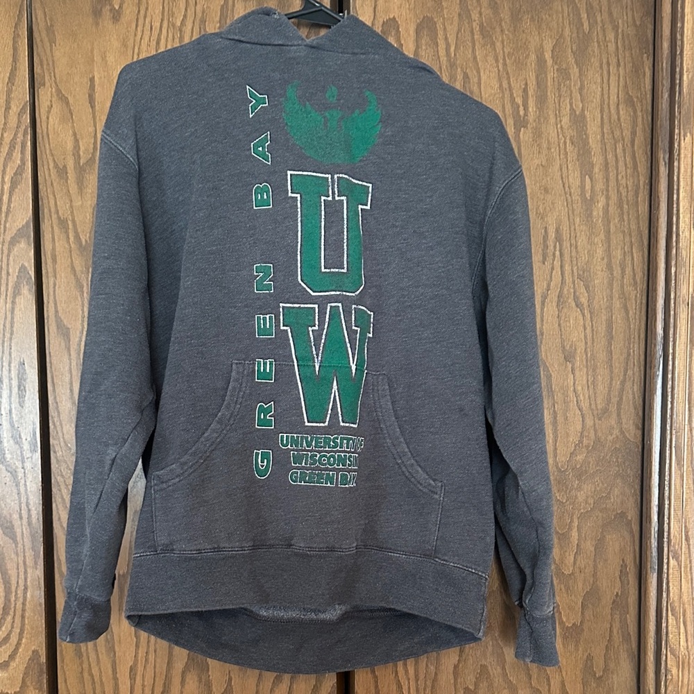 JanSport Charcoal Hoodie with Emerald Accents